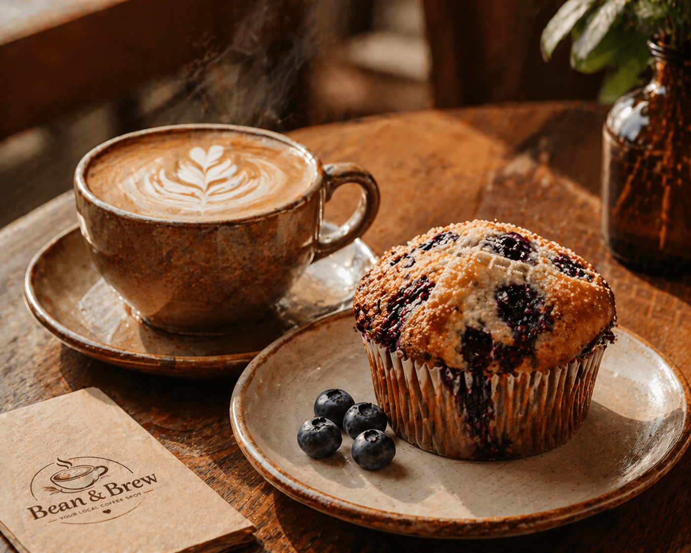 Coffee and a pastry
